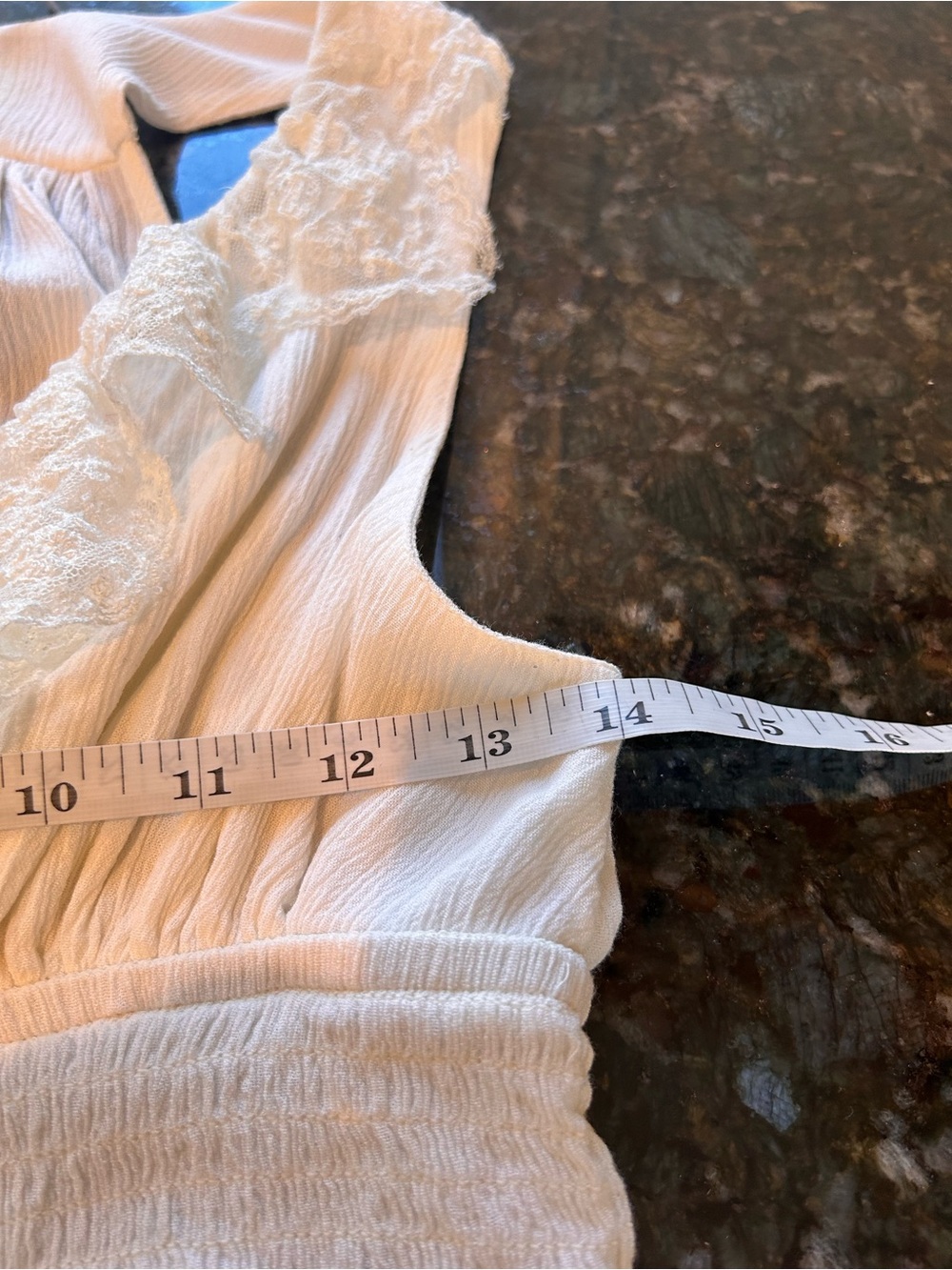 Free People Lottie Lace Ivory Lace Cream Cropped Sleeveless Top. Festival. Boho - Picture 9 of 10